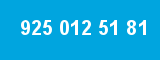 925 012 51 81 925 012 51 81